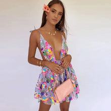 Load image into Gallery viewer, 2022 Summer Party Dresses Sexy Dresses Women Sequined Backless Strap Mini Dress Party Dress Women Club Wear Dresses Vestidos