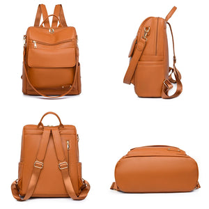 Retro Multifunctional Large Capacity Backpack With Anti Splash Water Travel Mochilas Luxury Women's Designer Brand Bagpack Sac