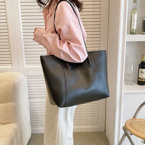 Large PU Leather Shoulder Bag for Women Fashion Trendy Handbags Tote Purse z71