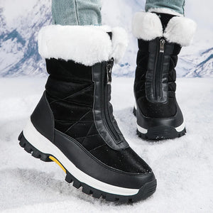 Fashion Women Snow Boots Comfortable Plush Platform Shoes Mid-Calf Boots