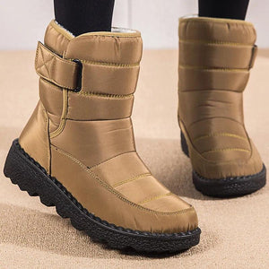 Mid-Calf Winter Shoes For Women Snow Boots Casual Watarproof Platform Heels m17 - www.eufashionbags.com