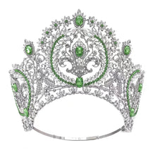 Load image into Gallery viewer, Luxury Miss Teen Earth Pageant Big Crown Adjustable Headband y100