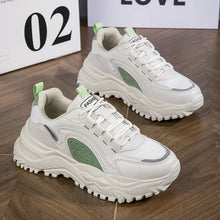 Carica l&#39;immagine nel visualizzatore di Gallery, Women Lace Up Breathable Sneaker Mesh Platform Casual Round Toe Thick Sports Shoes x51