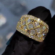 画像をギャラリービューアに読み込む, Women Sparkling Cubic Zirconia Rings Wedding Engagement Band Luxury Accessories  Rings Party Jewelry