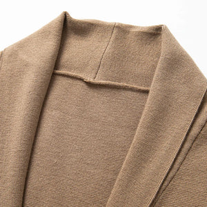 Korean Cardigan Men's Sweater Knit Top Male Clothes Black Long Sleeve V-Neck Wweater Oversize Sweater Jacket Men's Coat S-3XL