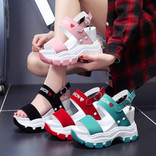 Load image into Gallery viewer, New Summer Platform Sandals Women Chunky High Heels Wedges Shoes