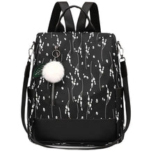 Cargar imagen en el visor de la galería, New Women&#39;s Multifunction Backpack Casual Nylon Solid Color School Bag For Girls Fashion Strap Travel Shoulder Bag