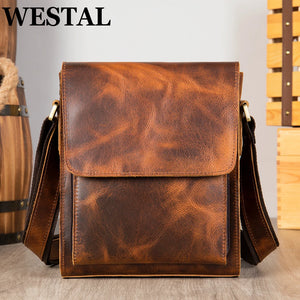 Men's Leather Bag Casual Shoulder Bag Genuine Leather bolsas Flap Men's Desinger Messenger Bags Male 7433