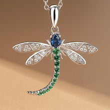 Load image into Gallery viewer, Fashion Cubic Zirconia dragonfly Pendant Necklace for Women hn60 - www.eufashionbags.com