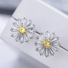 Load image into Gallery viewer, Delicate Small Flower Stud Earrings Yellow Daisy Floral Ear Accessory for Women t19 - www.eufashionbags.com