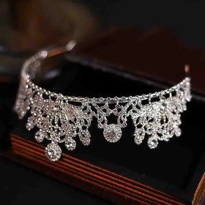 CC Crown for Women Wedding Accessories Bridal Headpiece Engagement Hair Ornaments