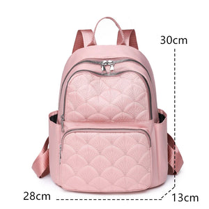 Fashion Large Backpack Women Soft Nylon Embroidery Rucksack Travel Knapsack a22