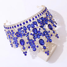Cargar imagen en el visor de la galería, Luxury Big Forest Miss Universe Crystal Royal Queen Witch Crowns Rhinestone Wedding Hair Accessories