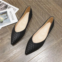 画像をギャラリービューアに読み込む, Black Pointed Shoes for Women Flats Comfortable Slip on Casual Shoes Size 45 46 q3