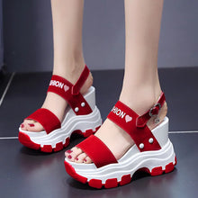 Load image into Gallery viewer, New Summer Platform Sandals Women Chunky High Heels Wedges Shoes