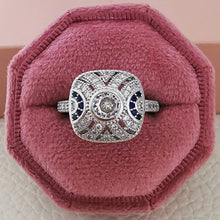 Cargar imagen en el visor de la galería, Fashion Silver Color Engagement Rings for Women Christmas Gift Jewelry  n19
