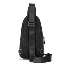 Carica l&#39;immagine nel visualizzatore di Gallery, Chest Bag For Men One Shoulder Backpack Husband Man Sling Bags Side Pouch Crossbody Pack Genuine Leather Travel Party Bag