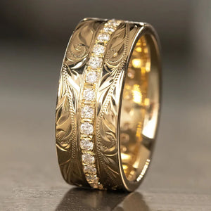 Aesthetic Carved Pattern Women Rings Silver/Gold Color Wedding Band Rings t88