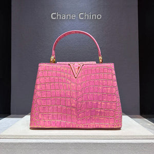 Luxury Brand Leather Women's Bag Original Crocodile Skin New One-shoulder Handbag Bags for Women