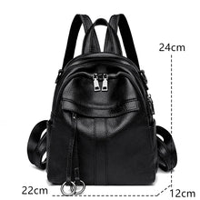 Load image into Gallery viewer, High Quality Genuine Leather Backpack Luxury Women Travel knapsack w85