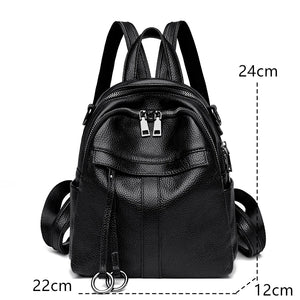 High Quality Genuine Leather Backpack Luxury Women Travel knapsack w85