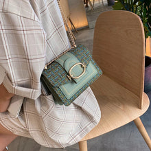画像をギャラリービューアに読み込む, Trendy Flap Messenger Bag for Women Chain Strap Luxury Crossbody Shoulder Bag q183