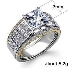 Charger l&#39;image dans la galerie, Fashion Silver Color Princess Ring for Men Party Gift Jewelry mr03 - www.eufashionbags.com