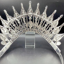 Cargar imagen en el visor de la galería, Big Crown Bridal Headpiece Women Wedding Hair Accessories Crystal Tiara y63