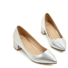 画像をギャラリービューアに読み込む, Office High Heels Slip On Shoes For Women Pointed Toe Stilettos De Mujer Gold Silver Larger Size 46 47 45