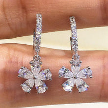 Charger l&#39;image dans la galerie, Fashion Fresh Crystal Flower Dangle Earrings for Women Jewelry he220 - www.eufashionbags.com