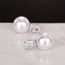 Charger l&#39;image dans la galerie, Temperament Imitation Pearl Earrings for Women Silver Color Ear Accessories