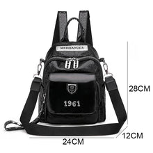 Charger l&#39;image dans la galerie, And Shiny Backpacks With Multifunctional And Large Rivet Design Luxurious Women&#39;s Travel Backpack Mochilas