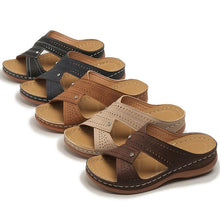 Load image into Gallery viewer, Soft Bottom Summer Women Sandals Luxury Low Heels Slippers Footwear - www.eufashionbags.com