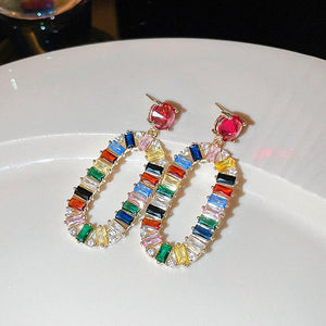 Trendy Colorful Pendant drop Earrings Women Chic jewelry he12 - www.eufashionbags.com
