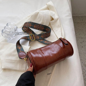 Cylinder Crossbody Sling Bags for Women Fashion Designer Leather Shoulder Bag l41 - www.eufashionbags.com