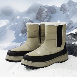 Waterproof Women Snow Boots Plush Warm Platform Shoes Zipper Ankle Boots x57