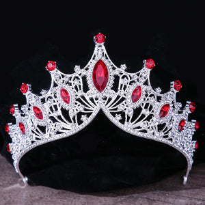Baroque Retro Princess Queen Bridal Crown Women Crystal Tiara Headwear Jewelry a100