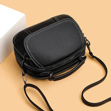 Carica l&#39;immagine nel visualizzatore di Gallery, Luxury Double Zipper Women Shoulder Bags Soft PU Leather Phone Crossbody Bag Purse Clutch Shell Messenger Bag