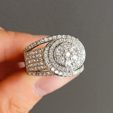 Load image into Gallery viewer, Trendy Women Rings Full Bling Iced Out Cubic Zircon Rings hr221 - www.eufashionbags.com