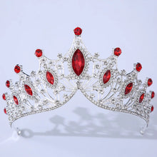 Load image into Gallery viewer, Silver Color Crystal Bridal Tiaras Crown Rhinestone Pageant Prom Diadem Headbands a81