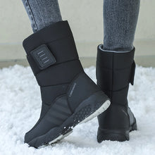 Load image into Gallery viewer, Women Winter Boots Waterproof Mid-Calf Snow Boots Warm Plush Platform Shoes