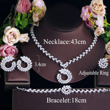 画像をギャラリービューアに読み込む, White Olive Leaf Cubic Zirconia Jewelry Sets for Women Wedding Party b01