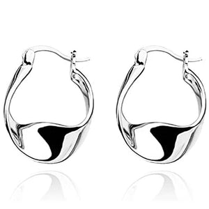 Geometric Shaped Hoop Earrings for Women New Trendy Jewelry he182 - www.eufashionbags.com