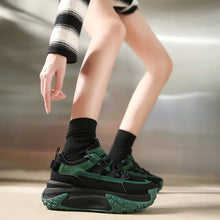 Cargar imagen en el visor de la galería, Spring Autumn Women Platform Sneakers Chunky Breathable Shoes Wedge Sports Dad Shoes