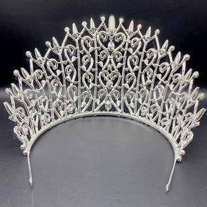 Luxury Rhinesotne Crystal Queen Tiara Crowns Women Wedding Headpiece y59