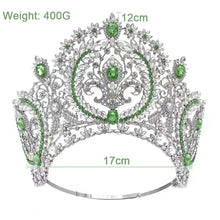 Load image into Gallery viewer, Luxury Miss Teen Earth Pageant Big Crown Adjustable Headband y100