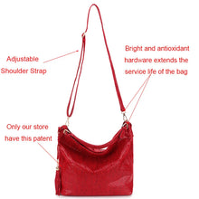 画像をギャラリービューアに読み込む, Gold Fashion Women Leather Handbags Shoulder Bag Large Crossbody Bag q305