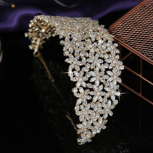 Luxury Flower Women Wedding Hair Accessories Tiaras And Crowns hd05 - www.eufashionbags.com