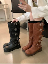 Load image into Gallery viewer, Fashion Winter High Women Boots Metal Decoration Knee High Boots h30