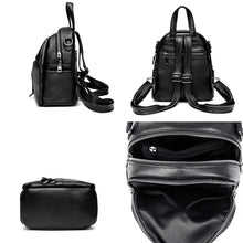Cargar imagen en el visor de la galería, High Quality Genuine Leather Backpack Luxury Women Travel knapsack w85